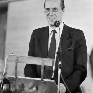 Norman Tebbit at The Savoy Luncheon. 10th June 1986 Norman Tebbit at The Savoy Luncheon. 10th June 1986