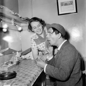 Norman Wisdom seen here in his dressing room. July 1952 C3374 001 Norman Wisdom seen here in his dressing room. July 1952 C3374 001