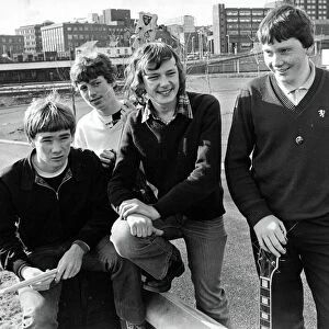 North East schoolboy band Dependable Bodies (l to r) Allan Dryden, Paul Riley