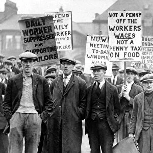 North East workers demonstrating during the General Strike of May 1926