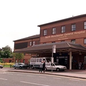 North Manchester General Hospital entrance June 1998