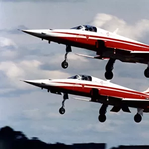 Northrop F-5E / F Tiger II aircraft of Patrouille Suisse aerobatic team of the Swiss Air