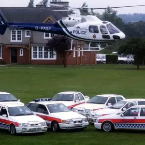 Northumbria Police High Powered Patrol Cars Print 1991