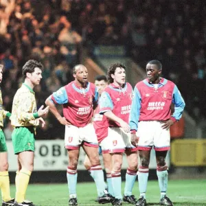 Norwich 1-0 Aston Villa, League match at Carrow Road, Wednesday 24th March 1993 Norwich 1-0 Aston Villa, League match at Carrow Road, Wednesday 24th March 1993