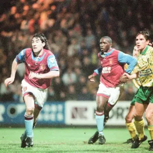 Norwich 1-0 Aston Villa, League match at Carrow Road, Wednesday 24th March 1993 Norwich 1-0 Aston Villa, League match at Carrow Road, Wednesday 24th March 1993