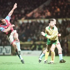 Norwich 1-0 Aston Villa, League match at Carrow Road, Wednesday 24th March 1993 Norwich 1-0 Aston Villa, League match at Carrow Road, Wednesday 24th March 1993