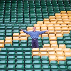Norwich City legend Jeremy Goss at Carrow Road after his winning goal against Bayern Norwich City legend Jeremy Goss at Carrow Road after his winning goal against Bayern