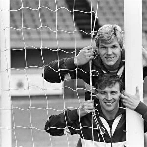 Norwich prepare for the mILK cUP. Chris Woods and Gary Rowell