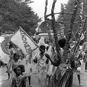 Notting Hill Carnival August 1984 Women and children dancing