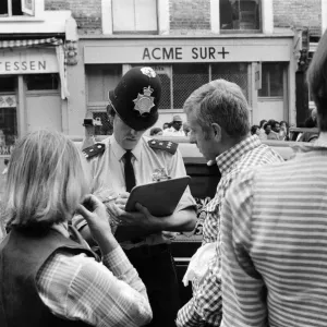 Notting Hill Carnival Police Check Point Print 1976