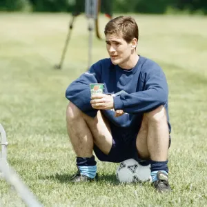 Nottingham Forest and England footballer Nigel Clough on the England tour of USA July Nottingham Forest and England footballer Nigel Clough on the England tour of USA July