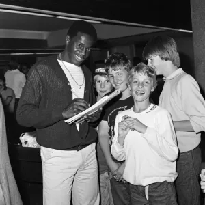 Nottingham Forest Football Team at London Heathrow Airport, 19th August 1981 Nottingham Forest Football Team at London Heathrow Airport, 19th August 1981