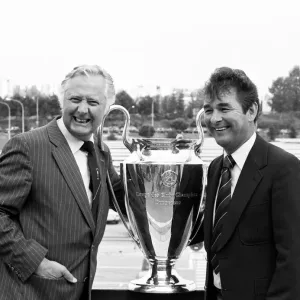Brian Clough and Peter Taylor Celebrate 1980 European Champions Cup Win Print
