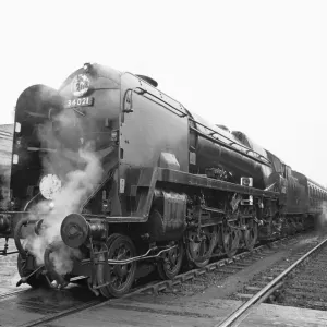 Number 34021 Dartmoor a Bulleid Pacific locomotive of the West Country Class Number 34021 Dartmoor a Bulleid Pacific locomotive of the West Country Class