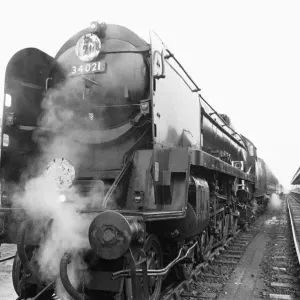 Number 34021 Dartmoor a Bulleid Pacific locomotive of the West Country Class Number 34021 Dartmoor a Bulleid Pacific locomotive of the West Country Class