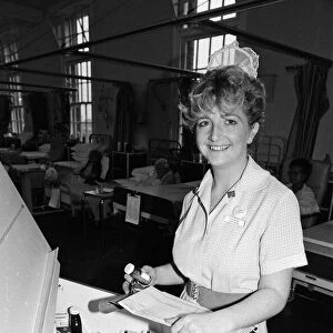 Nurse Deirdre McHugh, at Whipps Cross Hospital, who is going off to the States to work