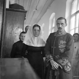 Nurse Timashenko with wounded officer who she carried from the firing line to a field Nurse Timashenko with wounded officer who she carried from the firing line to a field