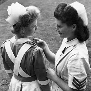 Nurses at Dulwich Hospital had a preview today of uniforms they will wear in the future