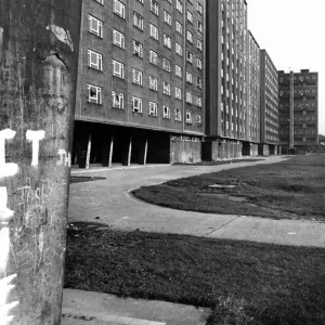 Oak and Eldon Gardens Print, Birkenhead 1977