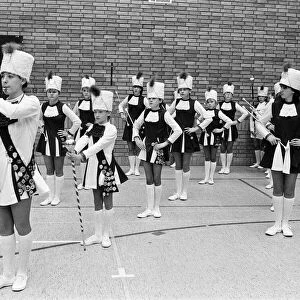 Oakes Majorette Corps, on their first outing of the season