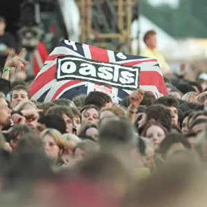 Oasis Fans at the Oasis concert at Knebworth