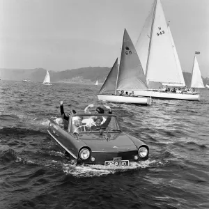 The Observer Trophy Single-handed Trans Atlantic Race Print 1964 The Observer Trophy Single-handed Trans Atlantic Race Print 1964