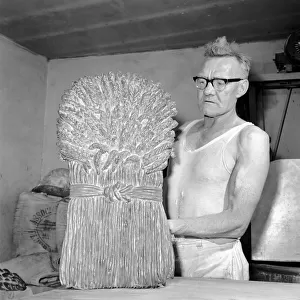 Occupation: Baker: Master baker John Nixey seen here creating sculptures out of bread in