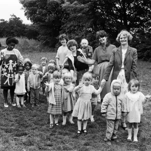 Off on a 10 lap sponsored toddle around the garden at St Jamess church, Rawthorpe Off on a 10 lap sponsored toddle around the garden at St Jamess church, Rawthorpe