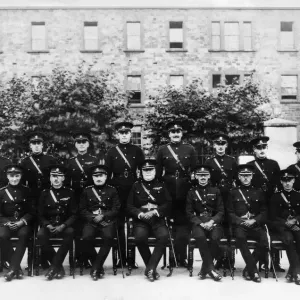Victoria Barracks 1938 Print of Welch Regiment Officers