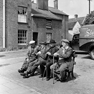 Old Age Pensioners in Tring, Hertfordshire. 4th July 1955