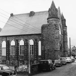 The old chapel now housing the new theatre at Barmouth, Gwynedd. 30th October 1959 The old chapel now housing the new theatre at Barmouth, Gwynedd. 30th October 1959