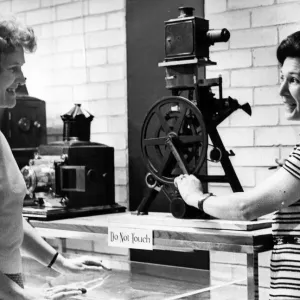 Old cinema equipment, 13th October 1972 Old cinema equipment, 13th October 1972