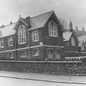 The old Cockington Primary School, Torquay pictured in March 1967