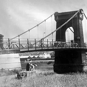 The old Scotswood bridge. c. 1959