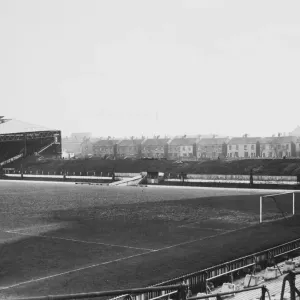Old Trafford manchester United football ground: A view of the blitzed main stand seen Old Trafford manchester United football ground: A view of the blitzed main stand seen