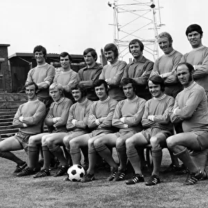 Oldham F. C. 1971 First Team pose for a group photograph: Back Row L to R