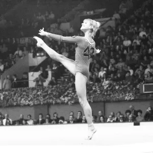 Olga Korbut in Action, Wembley Arena Print 1973 Olga Korbut in Action, Wembley Arena Print 1973
