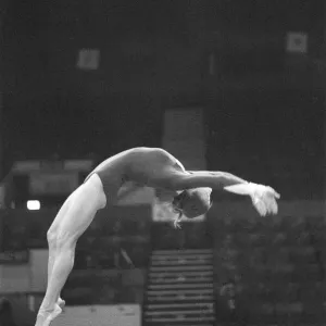 Olga Korbut training ahead of the Daily Mirror Sponsored Gymnastics World Cup Olga Korbut training ahead of the Daily Mirror Sponsored Gymnastics World Cup