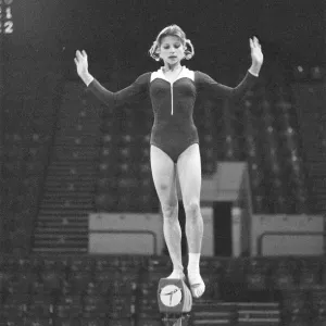 Olga Korbut training ahead of the Daily Mirror Sponsored Gymnastics World Cup Olga Korbut training ahead of the Daily Mirror Sponsored Gymnastics World Cup