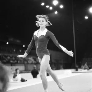 Olga Korbut training ahead of the Daily Mirror Sponsored Gymnastics World Cup Olga Korbut training ahead of the Daily Mirror Sponsored Gymnastics World Cup
