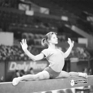 Olga Korbut training ahead of the Daily Mirror Sponsored Gymnastics World Cup Olga Korbut training ahead of the Daily Mirror Sponsored Gymnastics World Cup