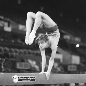 Olga Korbut training ahead of the Daily Mirror Sponsored Gymnastics World Cup Olga Korbut training ahead of the Daily Mirror Sponsored Gymnastics World Cup