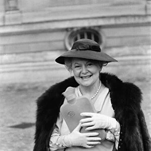 Olivia De Havilland on the set of "The Woman He Loved"in Chantilly