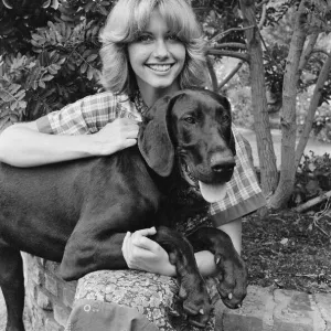 Olivia Newton John, singer and actor, pictured at home in Malibu, California, America Olivia Newton John, singer and actor, pictured at home in Malibu, California, America