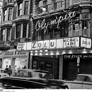 The Olympia cinema, Queen Street, Cardiff - showing the Stanley Baker