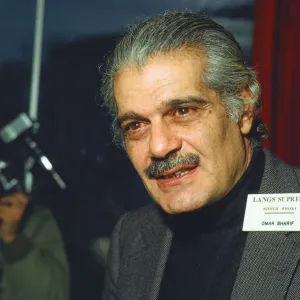 Omar Sharif, actor and professional bridge player, taking part in the Langs Supreme