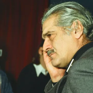 Omar Sharif, actor and professional bridge player, taking part in the Langs Supreme