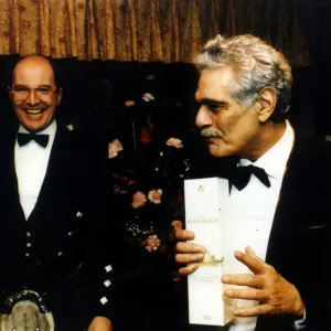 Omar Sharif visits The Macallan Malt Whisky Distillery PLant