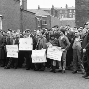 Open Air Meeting at BAC Works, Preston Print 9th April 1965 Open Air Meeting at BAC Works, Preston Print 9th April 1965