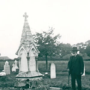 The open grave of Mrs Florence Nightingales Burial at East Willow church yard